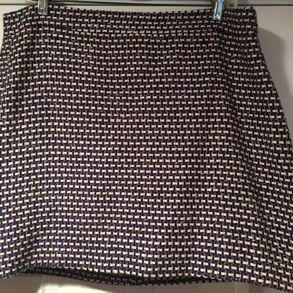 J.crew textured purple/silver/white skirt - Picture 3 of 4